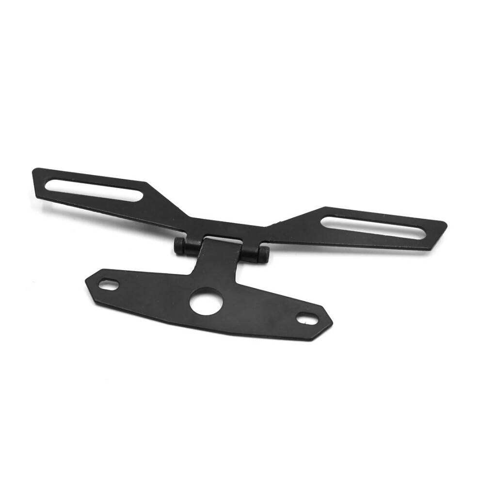 Universal Adjustable Folding Motorcycle License Plate Holder With Tail Bracket Mount Light 9070919800108