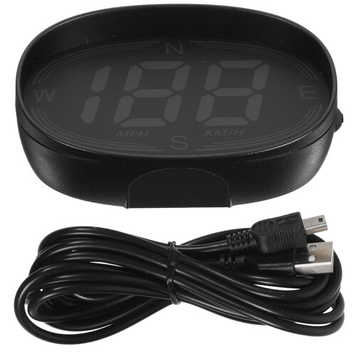 2Pièces Compteur Vitesse Digital Auto Noir Pièce+abs GPS Hud 1