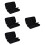 4Pièces Étui De Voyage Microphone Noir Double Emplacement 6