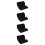 4Pièces Étui De Voyage Microphone Noir Double Emplacement 7