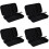 4Pièces Étui De Voyage Microphone Noir Double Emplacement 5