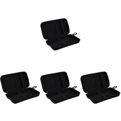 4Pièces Étui De Voyage Microphone Noir Double Emplacement 1