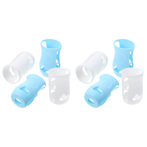 8Pièces Manchette Silicone Blanche Anti-Casse Protection Bébé 1