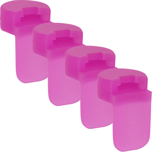 8Pièces Repose-Pouce Et Doigts Silicone Rose Pour Clarinette 1