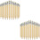 100Pièces Crayons Khaki Courts Enfants Bois Effaçables Usage 6