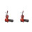 2Pièces Violon Miniature Bois Marron Figures Artisanales Décor Maison 5