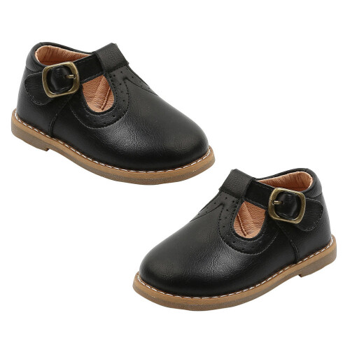 2Paires Chaussures Bébé Hiver Pré- Flexible Noir