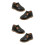 2Paires Chaussures Bébé Hiver Pré- Flexible Noir 6