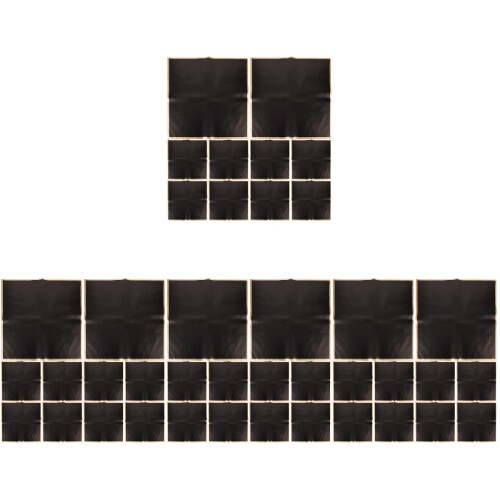 80Pièces Papier D'emballage Floral Noir Usage 2