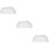 3Pièces Embouts Gouttière PVC Blancs Durable 11