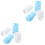 8Pièces Manchette Silicone Blanche Anti-Casse Protection Bébé 3