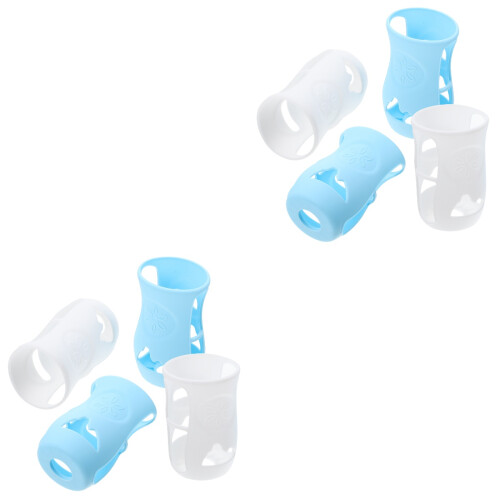 8Pièces Manchette Silicone Blanche Anti-Casse Protection Bébé 2