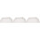 3Pièces Embouts Gouttière PVC Blancs Durable 6