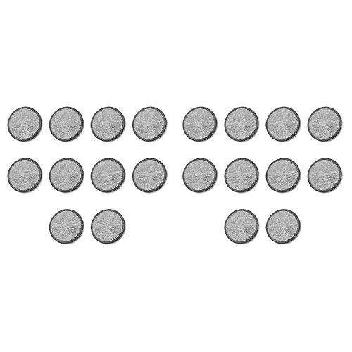20Pièces Réflecteurs Universels Scooter Blancs Haute Visibilité 1