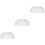 3Pièces Embouts Gouttière PVC Blancs Durable 7