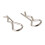 300Pièces Clips Longue Durée Pour Rc Car Model Argent 1/10 1