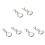 300Pièces Clips Longue Durée Pour Rc Car Model Argent 1/10 2