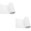 2Pièces Décoration Plinthe PVC Flexible Auto-Adhésive Murale 4