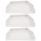 3Pièces Embouts Gouttière PVC Blancs Durable 10