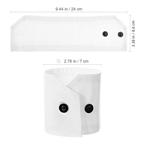5Paires Manchettes Blanches En Accessoires Mode 1
