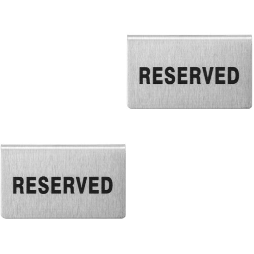 2Pièces Marques Places Argentées Acier Pour Banquet Restaurant 2