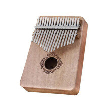 Kalimba 17 Keys Wooden Thumb Piano for Beginners with Warm Resonant Sound and Smooth Keys (Style 6)