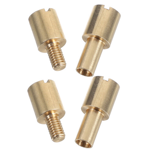 4Pcs Golden Handle Rivet Screws Durable Brass Fixer for Home Use