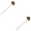 2Pièces Outil Cigar Draw Marron Pour Fumeurs 8
