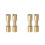 4Pcs Golden Handle Rivet Screws Durable Brass Fixer for Home Use 7