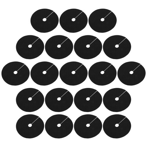 100Pcs Durable Non-Woven Fabric Tree Rings Black Mulch Weed Control 1
