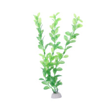 9Pièces Plantes Vertes Artificielles Aquarium Ornement Base Céramique