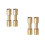 4Pcs Golden Handle Rivet Screws Durable Brass Fixer for Home Use 8