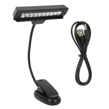 LED Music Stand Light with 360 Flexible Neck, EyeCaring USB Rechargeable Clip On Piano and Book Reading Lamp