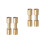 4Pcs Golden Handle Rivet Screws Durable Brass Fixer for Home Use 5