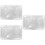 3Ensembles Brosses Blanches Silicone Portables Pour 6
