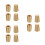 12Pcs Solid Brass Tray Riser Feet Unique Home Decor Support Pads 6