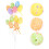 24Pcs Easter Eggs Cupcake Decoration Toppers Assorted 7