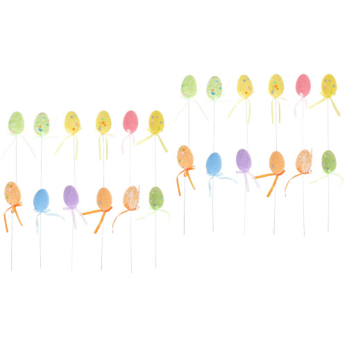 24Pcs Easter Eggs Cupcake Decoration Toppers Assorted 2