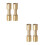 4Pcs Golden Handle Rivet Screws Durable Brass Fixer for Home Use 3