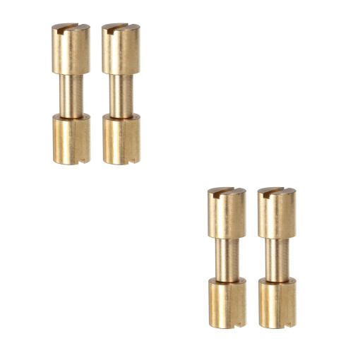 4Pcs Golden Handle Rivet Screws Durable Brass Fixer for Home Use 2