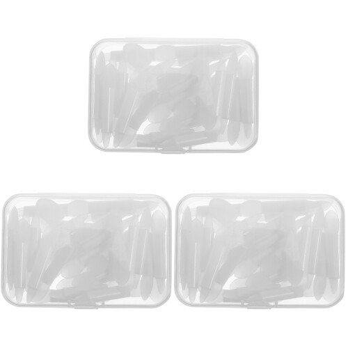 3Ensembles Brosses Blanches Silicone Portables Pour 1