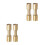 4Pcs Golden Handle Rivet Screws Durable Brass Fixer for Home Use 6