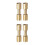4Pcs Golden Handle Rivet Screws Durable Brass Fixer for Home Use 4