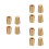12Pcs Solid Brass Tray Riser Feet Unique Home Decor Support Pads 7