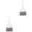 2Sets Witte Mini Schoonmaakset Met En Stofblik Voor 3