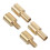 4Pcs Golden Handle Rivet Screws Durable Brass Fixer for Home Use 2
