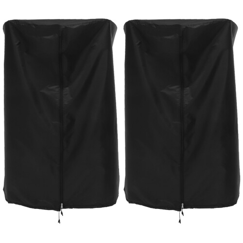2Pièces Housses Protectrices Noires Usage Facile Et Résistant 2