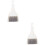 2Sets Witte Mini Schoonmaakset Met En Stofblik Voor 4
