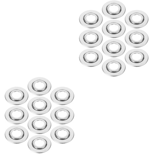 20Pièces Couvre-Tête Sprinkleur Rond Inox Argent 2