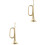 2Pièces Bugle Trompette Cuivrée Pour Performance Musicale Facile 3